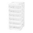 thumbnail image 1 of IRIS USA 585636 6-Drawer Storage Cart with Organizer Top, White, 1 of 1
