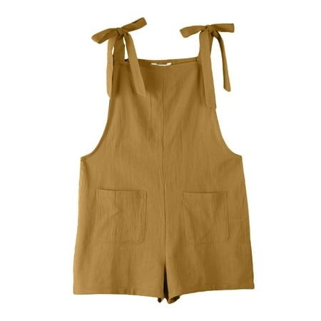 

Girls Romper Sleeveless Adjustable Tie Up Strap Short Jumpsuits Summer Clothes with Pocket Dress for 3 Months Baby Girl 12 Month Baby Clothes Girl First Birthday Owl Romper Romper Hoodie 9 Month