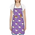 thumbnail image 6 of Hello Kitty Adjustable Bib Aprons, Waterdrop Resistant Apron with 2 Pockets for Kitchen Cooking Restaurant BBQ Painting Crafting, 6 of 7