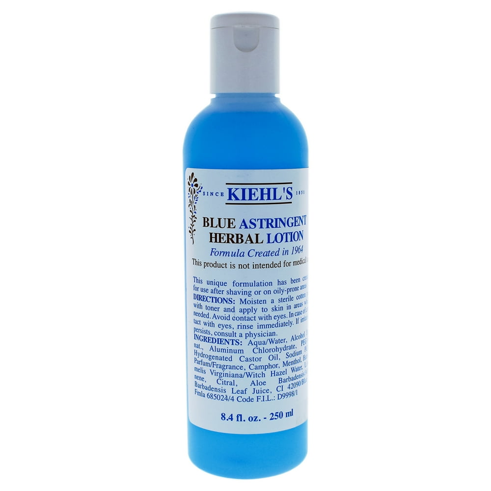 Kiehl's Blue Astringent Herbal Lotion by Kiehls for Men 8.4 oz