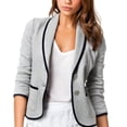 thumbnail image 2 of Chaqueta corta Cárdigan delgado Zulema para Mujer 4XL Gris, 2 of 3