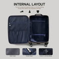 thumbnail image 6 of 30" Large Checked luggage Lighweight Expandable Softside Suitcase with Spinner Wheels & TSA Lock, XJ2511#7, 6 of 10
