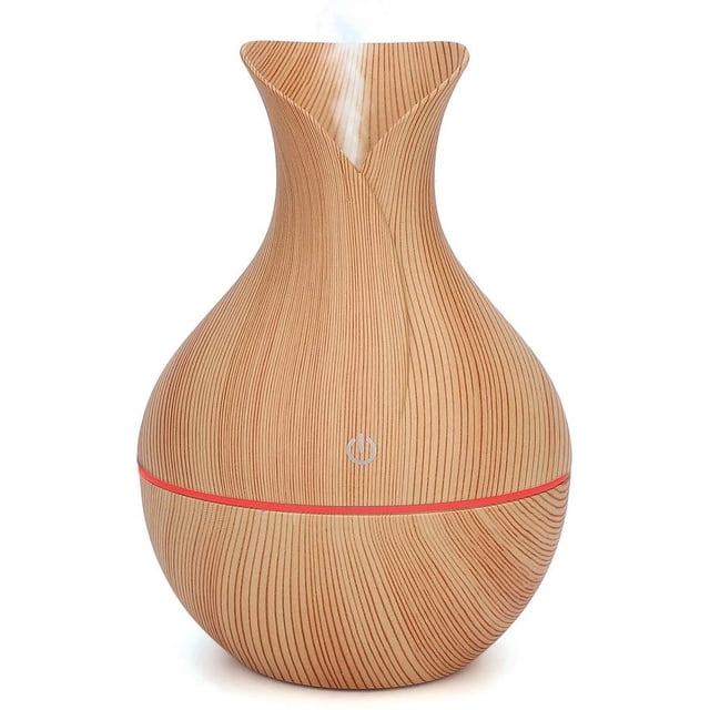 Diffuser, Home Aromatherapy Machine, Air Humidifier USB LED Essential Oil Diffuser Humidifier for Home(Light Wood)