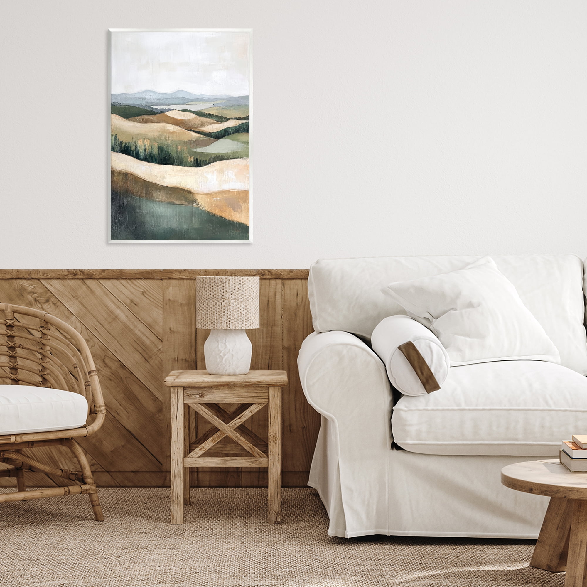 Stupell Industries Tranquil Rolling Hills & Fields Wall Plaque Art, design by Petal Prints Design