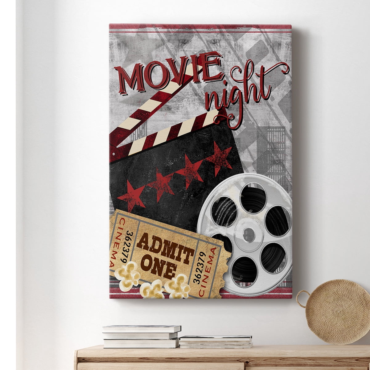 Movie Night II Premium Gallery Wrapped Canvas - Ready to Hang