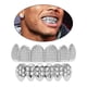 thumbnail image 2 of Diente estilo Hip Hop, joyería de Hip Hop chapada en oro, dientes dorados, aparatos superiores y Plata, 2 of 9