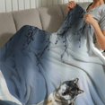 thumbnail image 4 of Creowell Wolf Snow Forest Durable Soft and Warm Flannel Blanket Lightweight Multifunctional for Sofa, Travel, Camping, Bed, Chair - All Season Gift Blanket 40x50in, 4 of 7