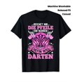thumbnail image 1 of T-Shirt Cadeau pour Joueurs de Fléchettes - Allemand Humoristique pour Citations de Fléchettes & pour Image de Cible de Fléchettes - Noir avec Rose pour Design de Fléchettes - Col Rond Décontracté, 1 of 5