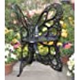 thumbnail image 4 of Flower House Chaise Papillon en Métal Intérieur Extérieur pour Patio et Jardin, Noir, 4 of 6
