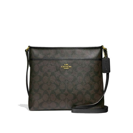 BRAND NEW WOMEN'S COACH (F29210) SIGNATURE ZIP FILE CROSSBODY MESSENGER HAND BAG (Best Leather Handbag Brands)