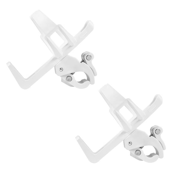 MLINS 2 Pcs Bicycle Bottle Cage Rack Mount Bike Water Holder Stroller Wagon Cup for Cart Child White