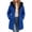 Blue, variant on Horkkom Puffer Jacket Womens Zip Up Fleece Hooded Jackets Warm Long Winter Coats with Pockets L, Gifts for Women