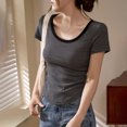 thumbnail image 1 of Binmer T-shirt à Rayures pour Femmes, Ample et Polyvalent, 1 of 9