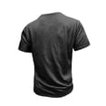 thumbnail image 3 of OGLCCG Men's Casual T Shirts Short Sleeve Cotton Classic V Neck T-Shirt Summer Fashion Solid Color Lightweight Vacation Beach Tees Shirt,XXXL,Dark Gray, 3 of 6