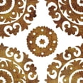thumbnail image 2 of Nancy Green Design 15x15 Gold Ornate Wood Framed with Double Matting Museum Art Print Titled - Golden Opportunity Suzani I, 2 of 4