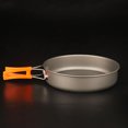 thumbnail image 2 of Kieccall Outdoor Camping Frying Pan, Non-Stick Aluminum Cookware with Folding Handle, Portable Pan for Backpacking, Hiking, Picnic & Campfire Cooking, 2 of 8