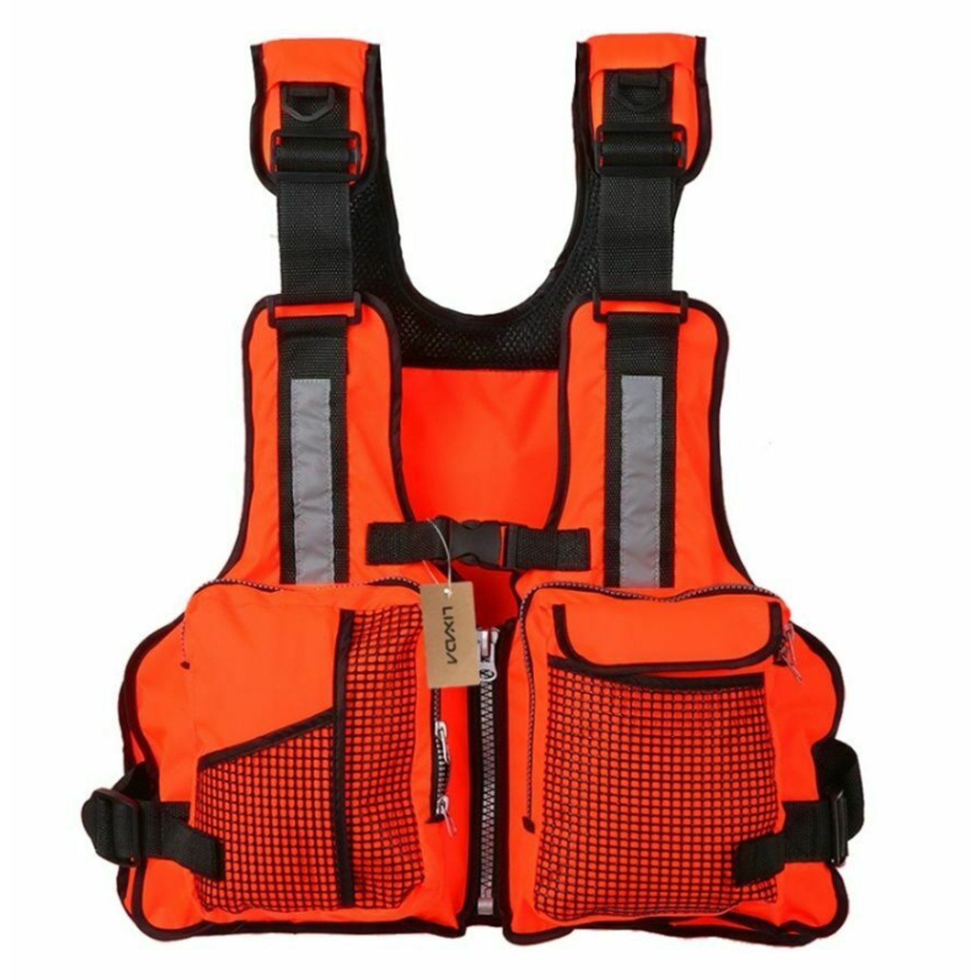 BrilliantMe Adult Adjustable Life Jacket Vest Multi Pockets Buoyancy
