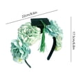 thumbnail image 4 of Diadema floral de graduación con pinza para el cabello de flores artificiales para accesorios de fotografía y ceremonia de graduación universitaria, 4 of 7