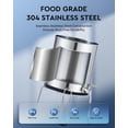 thumbnail image 4 of Gravity Fed Water Filter System, Stainless Steel Gravity Water Purifier with 2 Carbon Filters, 2.25 Gal Countertop Water Filtration System, Chamber Stand & Water Spigot, NSF/ANSI 42 Certification, 4 of 18