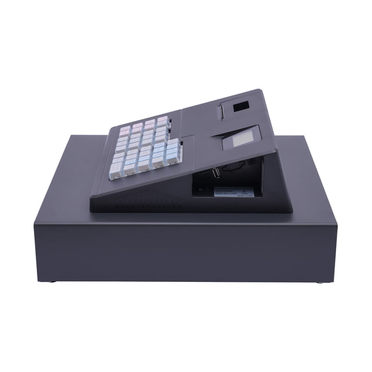 DENSET 38 Keys Electronic Cash Register POS System Black Thermal