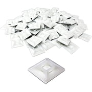 Nova Supply 1.1 x 1.1 Adhesive-Backed Zip Tie Mounts, 100 pack