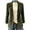 *Army Green, variant on Women's Notched Lapel Open Front Corduroy Blazer with Pockets,Casual Loose Vintage Suit Jacket Black,Women's Plus S