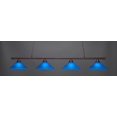 thumbnail image 1 of Toltec Lighting Oxford 4 Light Bar Shown In Bronze Finish With 16 Blue Italian Glass, 1 of 1