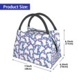 thumbnail image 2 of Honeii Cute White Rabbit Print Cooler Bag Insulated, Large Leakproof Soft Sided Portable Cooler Bag,Lunch Box Lunch Bag, 2 of 6