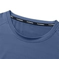 thumbnail image 3 of Short Sleeve Shirts for Men Big & Tall M-5XL Crewneck Silk Tees Tops Plus Size Casual Solid Breathable Pullover Basic Tshirts, 3 of 7