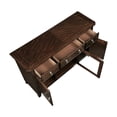 thumbnail image 4 of Rinie Sideboard Buffet Console- 3 Drawer 3 Cabinet- Cherry Brown Wood, 4 of 6