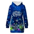 thumbnail image 4 of Vestidos de Navidad Para Mujer Moda Casual Manga Corta Cuello Redondo Sólido Ahueca Hacia Fuera Maxi Vestido Largo Suelto Odeerbi ODB198811, 4 of 5