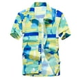 thumbnail image 5 of HEVIRGO Hawaiian Summer Beach Plus Size Men Turn Down Collar Short Sleeve Shirt&nbsp;Top, 5 of 10