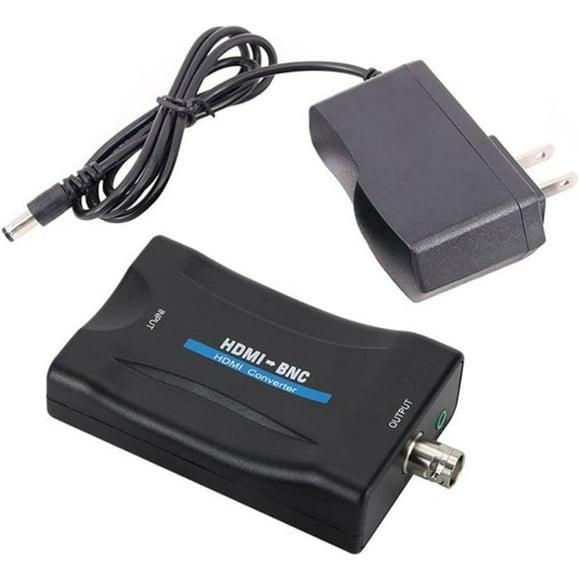 HDMI to BNC Converter Adapter - HD Digital Video in Female BNC Coax Connector Composite Box w
