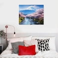 thumbnail image 5 of Nawypu  Canvas Wall Art Sakura Fuji Mountain Posters Pictures Wall Decor Japan Landscape Canvas Prints、For Living Room、Bedroom、Office, 5 of 5