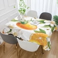 thumbnail image 2 of Yayeee Tablecloths 54" x 72" Rectangle Wrinkle Resistant Party Table Cover, Floral Watercolor Oranges, 2 of 8