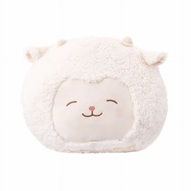 Oveja Baa serie de pie flor de cerezo muñeco de peluche tulipán blanco cálido Luna estilo cordero regalo de cumpleaños para niños lindo cojín