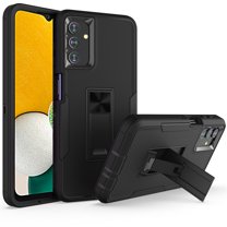 NIFFPD Samsung Galaxy A13 5G Case, Heavy Duty Shockproof Phone Case with Kickstand Support Car Mount Black