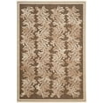 thumbnail image 2 of SAFAVIEH Martha Stewart Plume Stripe Floral Area Rug, Brown, 4' x 5'7", 2 of 6