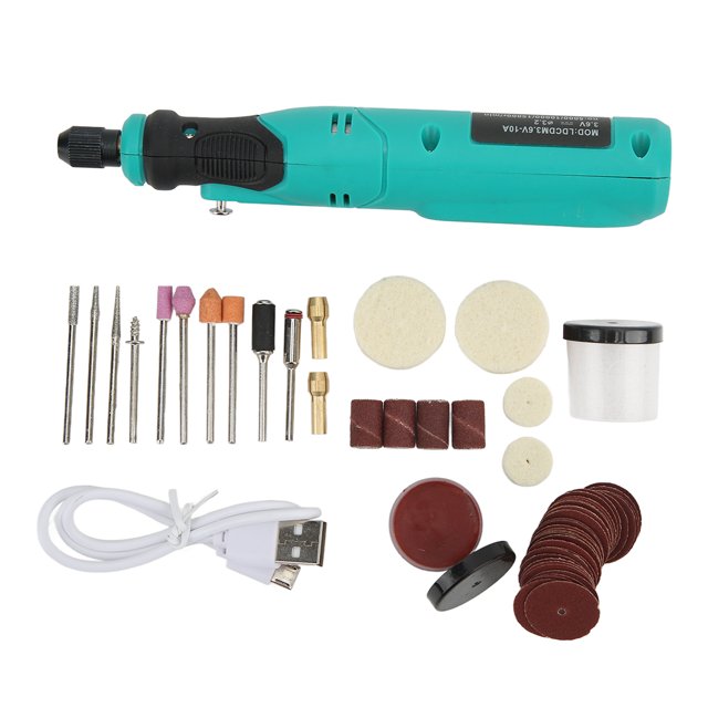 Taladro De Joyería, Carga USB Velocidad Regulable Fácil Reemplazable Concentricidad Estable Taladro Pequeño Para Pulir Para Pulir