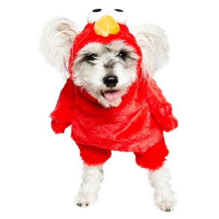 UPC: 0810005330435 | Pet Krewe Large Elmo Costume – Sesame Street Elmo Dog Costume – Fits Small  Medium  Large and Extra Large Pets – Perfect for Halloween  Christmas Holiday  Parties  Photoshoots  Gifts for Dog lovers