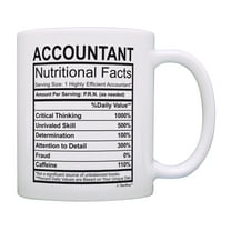 ThisWear Accounting Gifts Accountant Nutritional Facts Accountant Gifts for Women Comptroller Mug 11 ounce Coffee Mug