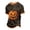 Orange, variant on CONFREE Halloween Mens Short Sleeve Tshirts Crew Neck Pumpkin Face Graphic Lightweight Hallowmas T-Shirts for Men
