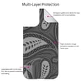 thumbnail image 4 of DistinctInk Custom SKIN / DECAL compatible with OtterBox Defender for iPhone 11 (6.1" Screen) - Big Grey Black Paisley, 4 of 5