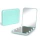 thumbnail image 1 of LED Light, 1X/3X Magnification Lighted Pocket Mirror, 2-Sided, Portable, Folding, Handheld, Small Compact Travel Mirror for Purses, Cyan, 1 of 4