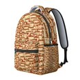 thumbnail image 2 of Pizza Printed Work Backpack - Comfortable & Roomy for Students & Professionals, Fun Pizza Theme, Padded Shoulder Support, Ideal Daily Carry, 2 of 6