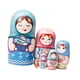 thumbnail image 4 of 6 piezas de muñecas rusas Matryoshka de madera, muñecas anidadas, juguetes coleccionables hechos a mano, arte popular decorativo, adecuado para regalar, decoración del hogar, Estilo C, 4 of 9