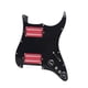 thumbnail image 4 of Pastilla de de guitarra eléctrica Humbucker, repuesto de guitarra resistente HH cargado con cableado, práctico precableado para St Negro y rosa, 4 of 8