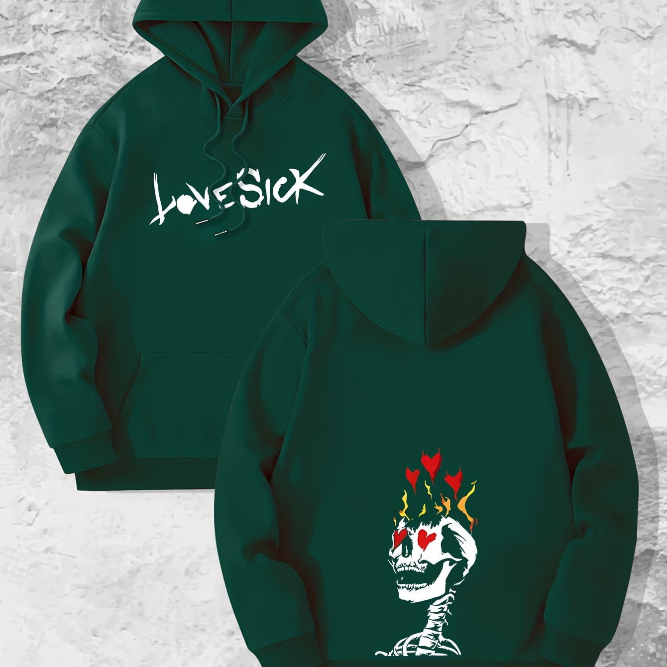 Skeleton Gets Lovesick Print Hoodie Cool Hoodies For Men Sudadera Con Capucha De Diseno Grafico Informal Para Hombres Con Bolsillo De Canguro Streetwear Para Otono De Invierno Como Regalo Walmart en