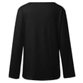 thumbnail image 3 of Women's Classic V-Neck Long Sleeve T Shirt for Everyday Comfort with Soft Casual Fit Top, 3 of 5