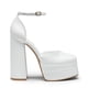 thumbnail image 4 of Zapatos DREAM PAIRS Tacones Plataforma Gruesos para Mujer Aurelia Blancos, 4 of 9